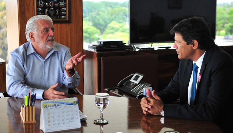 Reunião com Fernando Haddad, prefeito da cidade de São Paulo