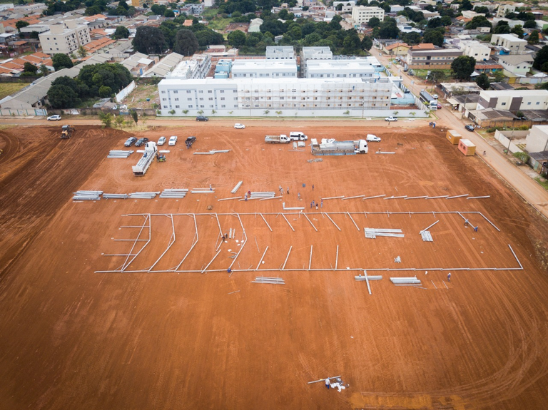 Hospital de campanha em Águas Lindas