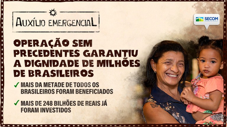 Lançado minidocumentário sobre Auxílio Emergencial do Governo Federal