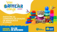 Vem Brincar Comigo: Pátria Voluntária apoia campanha de doação de brinquedos e livros infantis