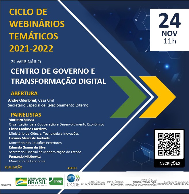 Casa Civil realiza Webinário Centro de Governo e Transformação Digital