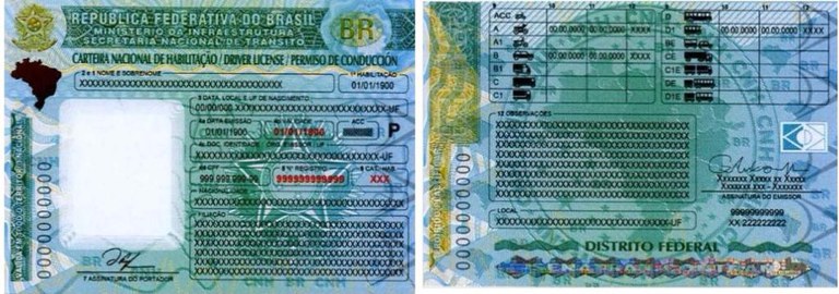 Carteira Nacional de habilitação, agora em três idiomas e mais segura