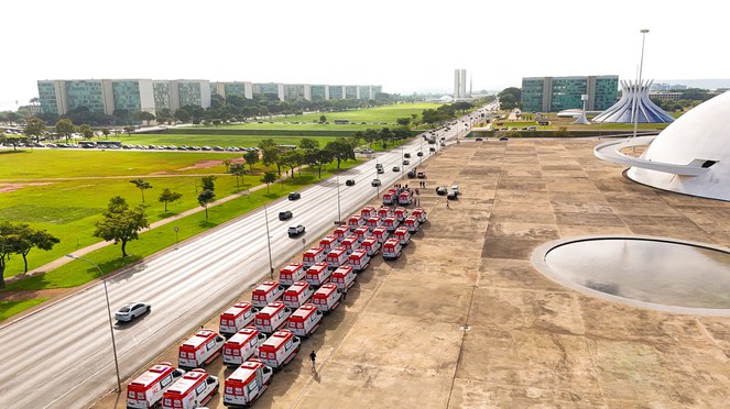 2,2 mil novas ambulâncias do SAMU foram entregues, com recursos do Novo PAC, na atual gestão - Foto: Rubens Gallerani Filho | PR