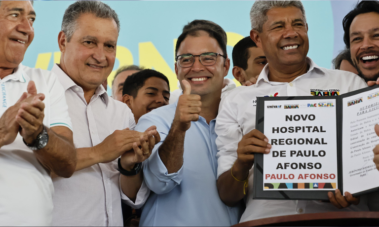 Governo Federal autoriza construção do Hospital Regional Universitário em Paulo Afonso (BA) durante visita do ministro Rui Costa
