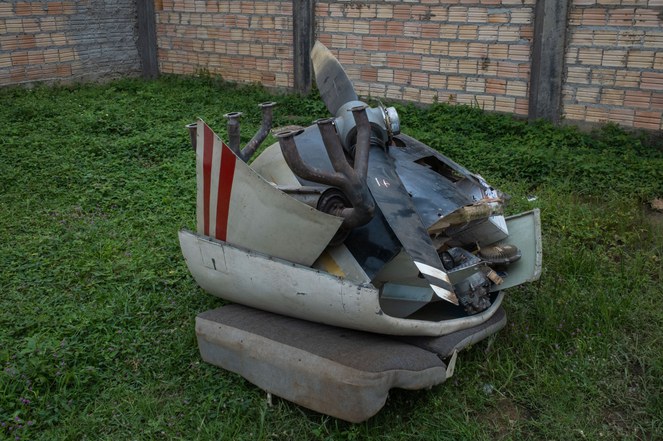 Peças de aeronave também foram encontradas no imóvel | Foto: Bruno Mancinelle / Casa de Governo