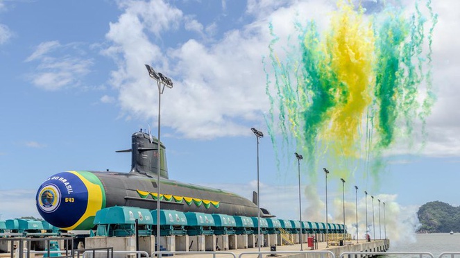 Submarino Almirante Karam, lançado ao mar em novembro deste ano, faz parte dos projetos de fortalecimengto da indústria naval brasileira 