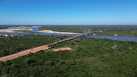 DNIT realiza serviços para a implantação dos acessos à ponte sobre o Rio Araguaia, em Goiás