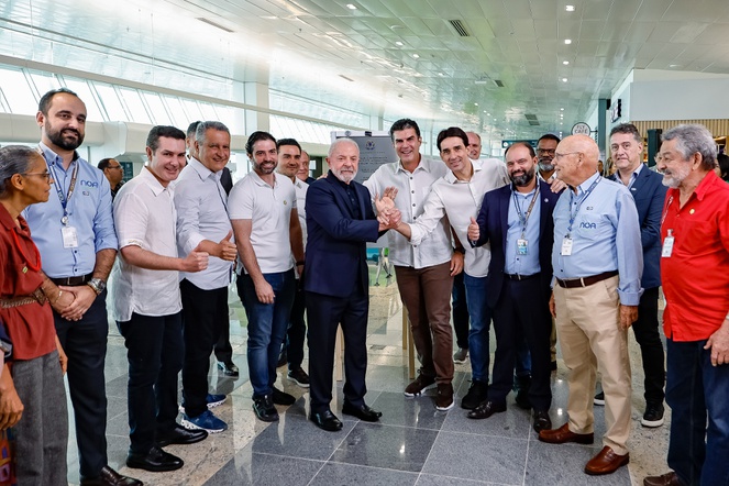 Obras no aeroporto de Belém triplicaram área de embarque e ampliaram número de pátios para aeronaves, capacidade de passageiros e espaços comerciais | Foto: Ricardo Stuckert / PR