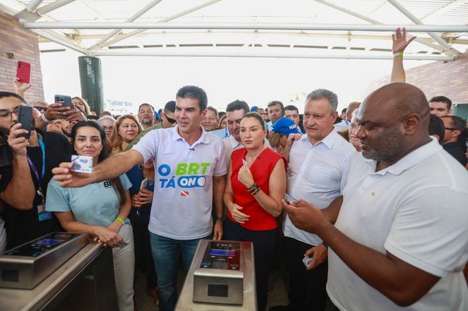 Sistema BRT Metropolitano do Pará, inaugurado nessa sexta (31), possui 21 km de extensão e recebeu R$ 388 milhões de investimentos federais | Foto: Governo do Pará
