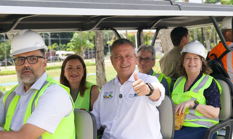 Rui Costa visita locais da COP30 em Belém para verificar estrutura e avanço das obras