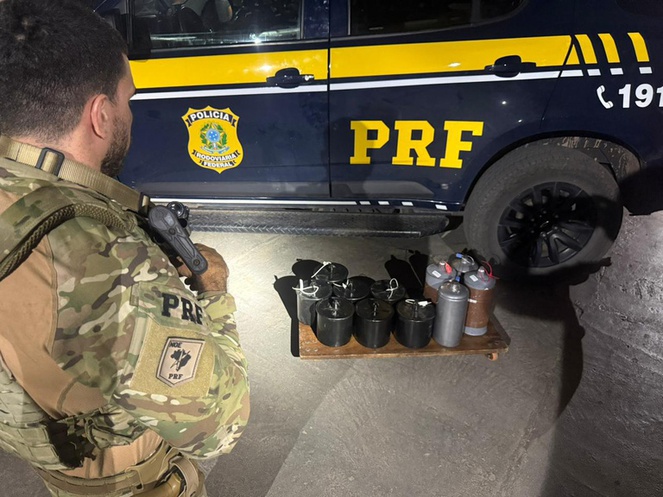 Apreensão de mercúrio em quantidade recorde evita contaminação de rios e alimentos dos indígenas pela substância altamente tóxica | Foto: Policia Rodoviária Federal