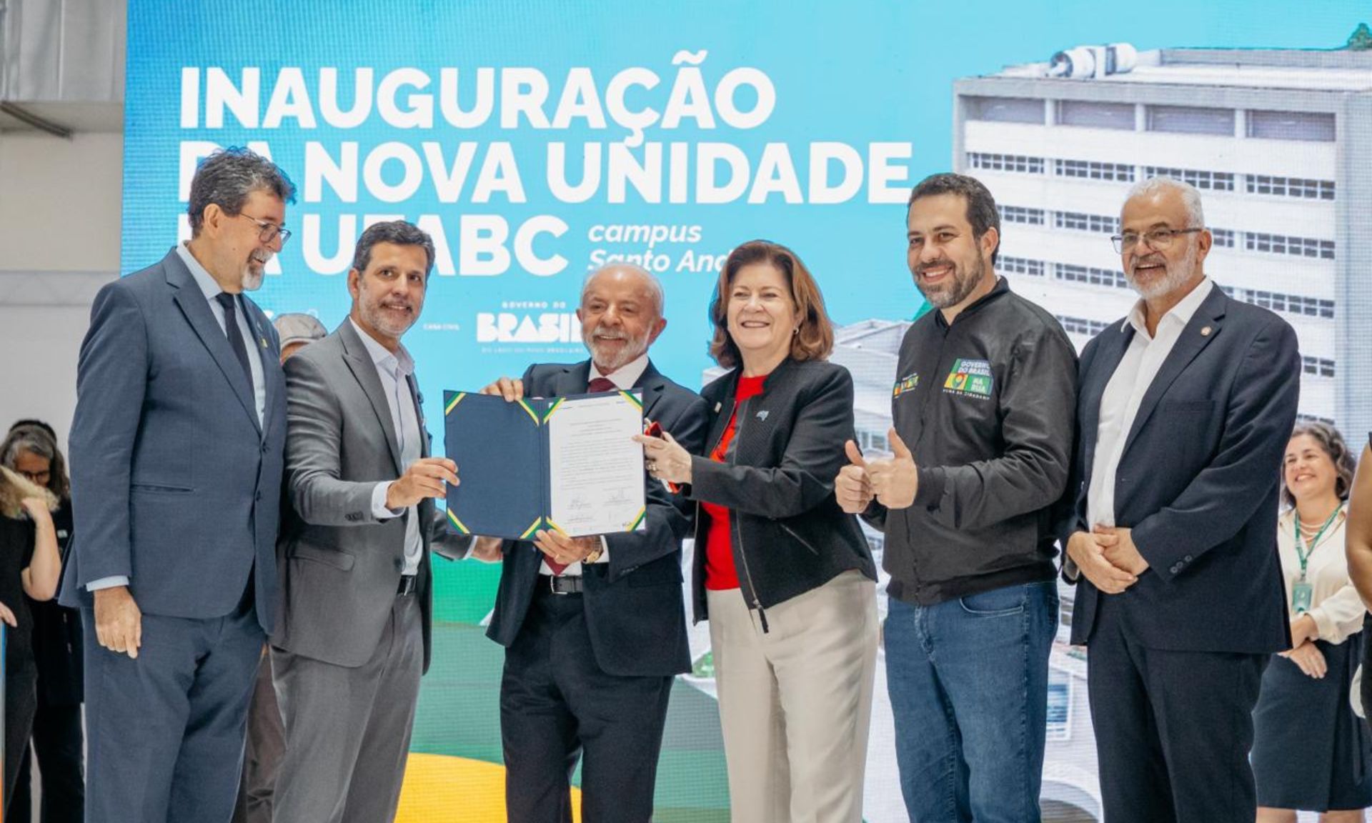 Governo do Brasil entregou novo bloco da UFABC, em Santo André, com a participação do presidente Lula, da ministra Miriam Belchior e do ministro Leonardo Barchini