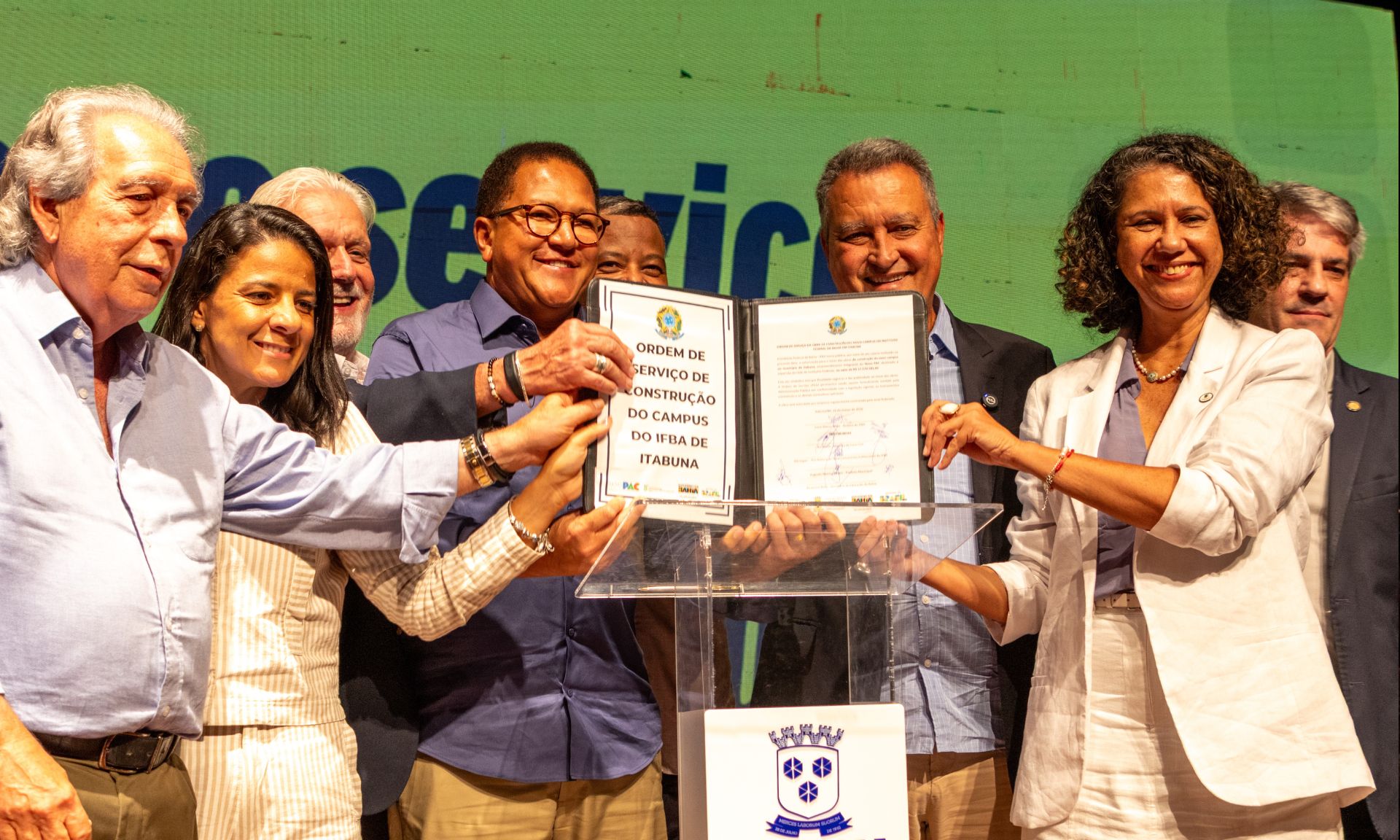 O programa destina R$ 25 milhões para novo campus do IFBA. Ministro Rui Costa participou de cerimônia que deu aval para obra e confirmou novos investimentos na região