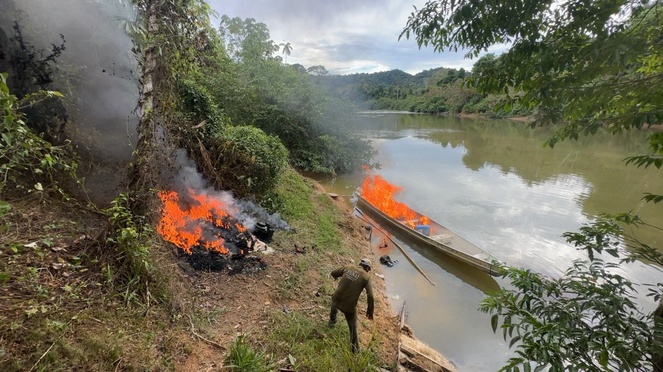 Prejuízo estimado ao garimpo ilegal desde 2024 ultrapassa R$ 660 milhões | Foto: Força Nacional