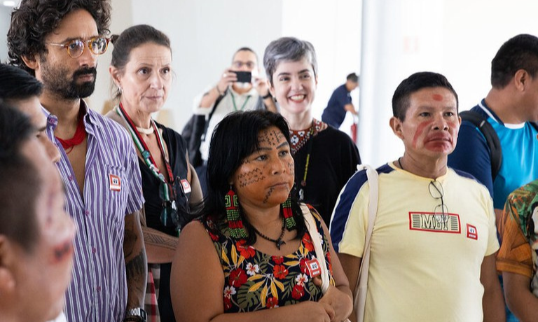 img  Lideranças Yanomami visitam Palácio do Planalto e são recebidas na Casa Civil