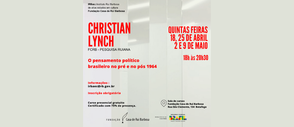 Curso O pensamento político brasileiro no pré e no pós 1964