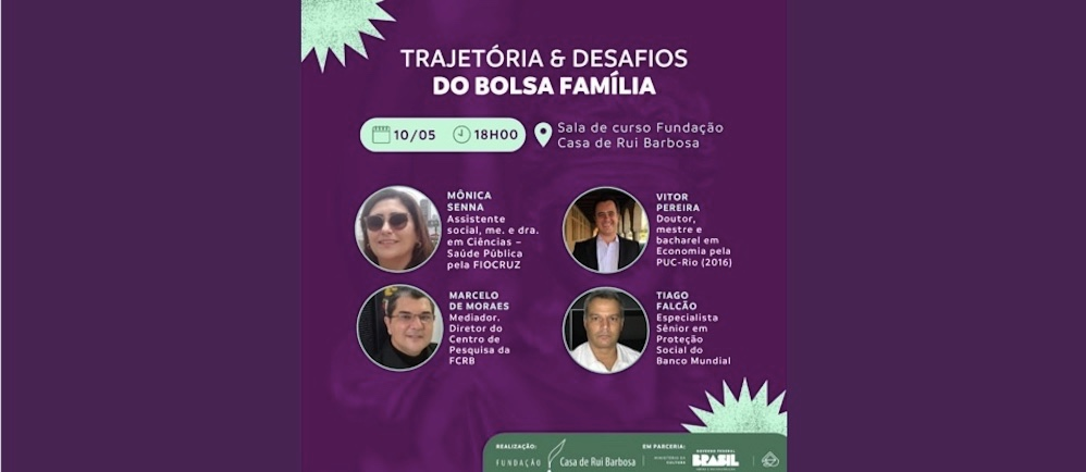 FCRB promove debate sobre Trajetória e Desafios do Bolsa Família