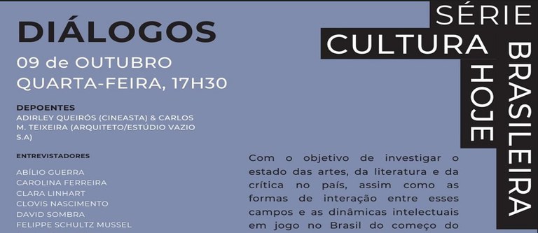 Série Cultura Brasileira Hoje: Diálogos