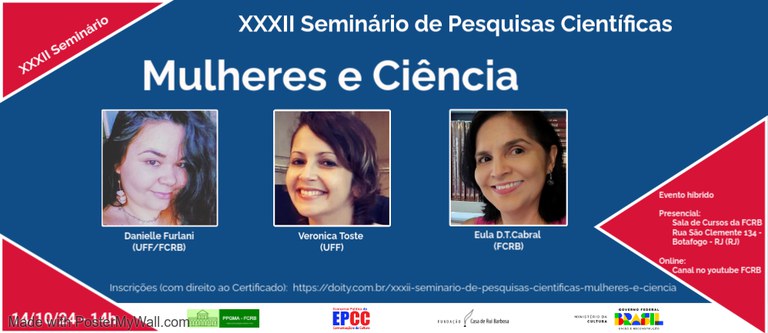 XXXII Seminário de Pesquisas Científicas: Mulheres e Ciência