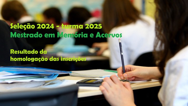 Resultado da homologação das inscrições