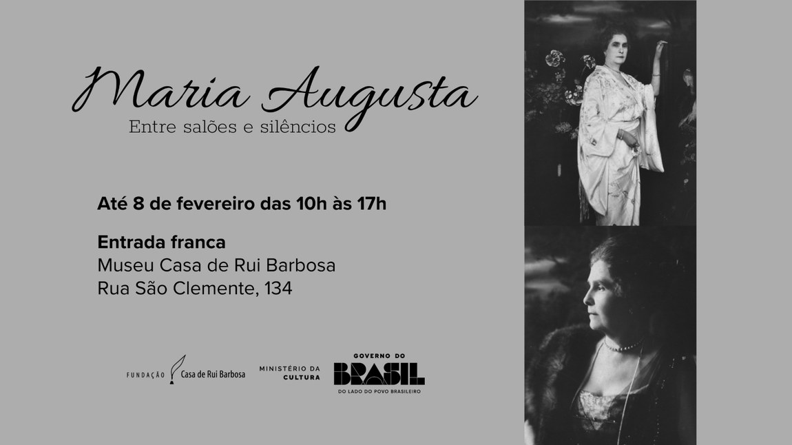 “Maria Augusta – 170 anos”: Fundação Casa de Rui Barbosa realiza a primeira exposição dedicada à viúva de Rui Barbosa e seu legado histórico