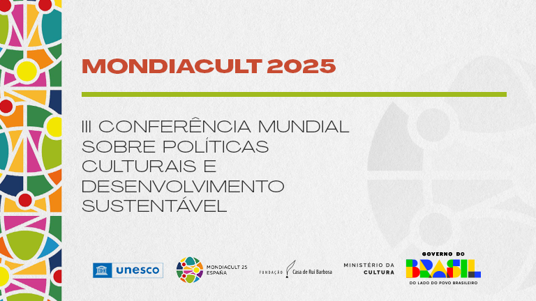 Fundação Casa de Rui Barbosa integra  programação da Mondiacult 2025 com atividade sobre políticas culturais na América Latina