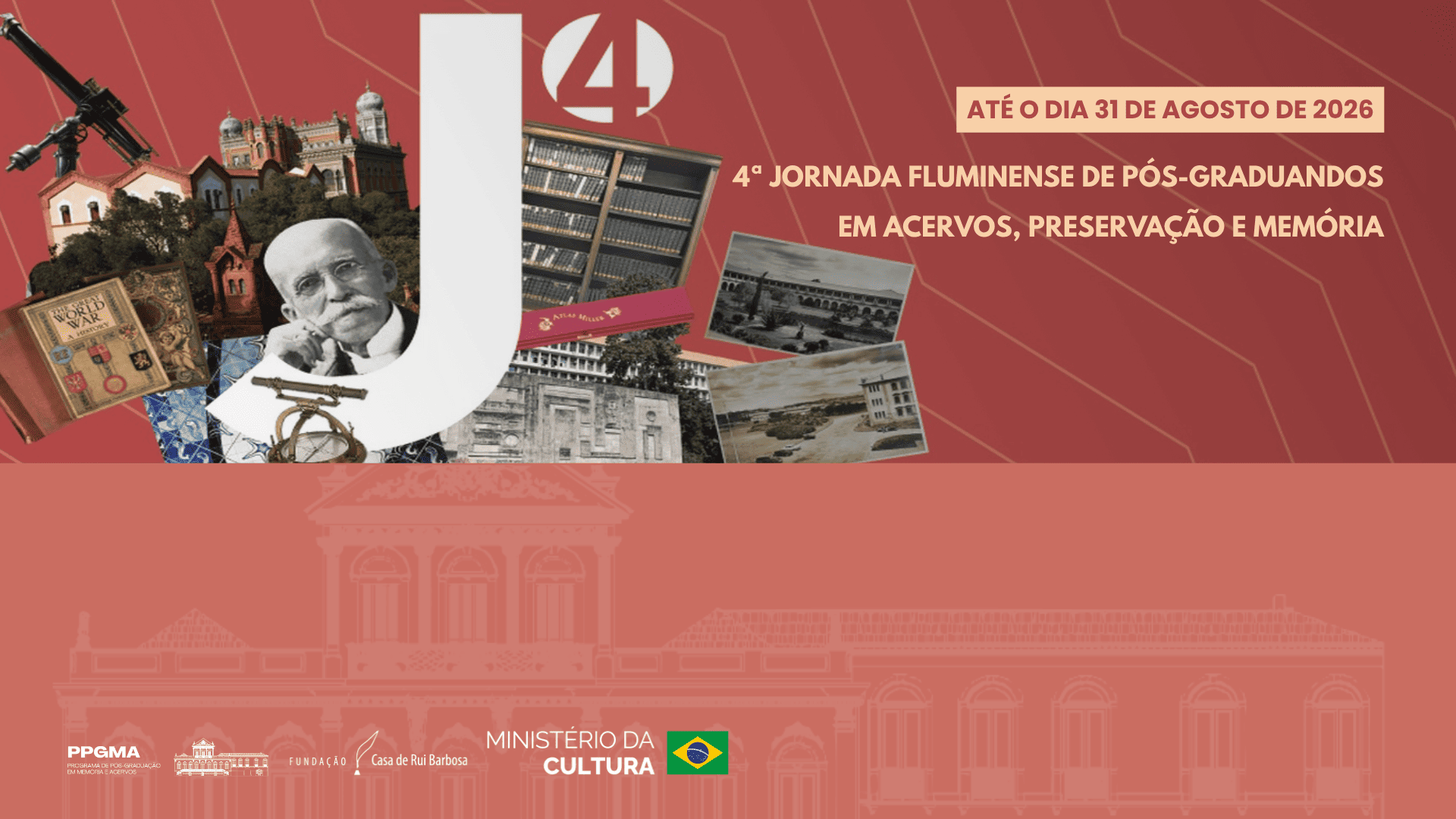 O evento será realizado de 23 a 26 de novembro, no Rio de Janeiro, e recebe resumos sobre acervos, preservação e memória até o dia 31 de agosto de 2026.