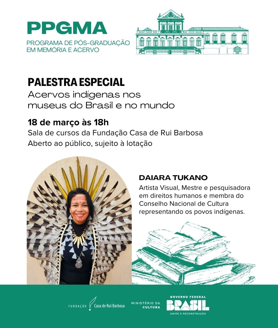 Palestra: Acervos indígenas nos museus do Brasil e no mundo