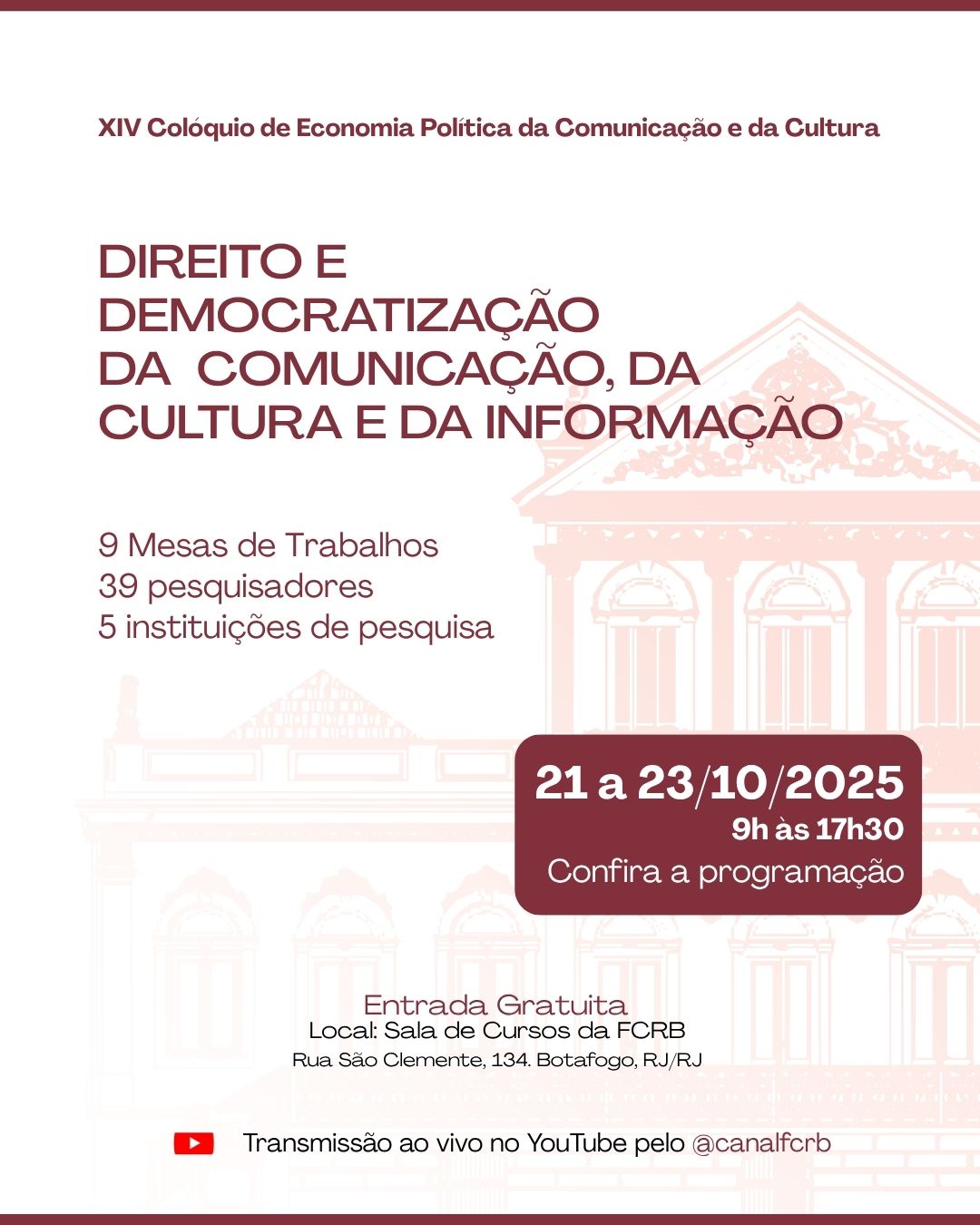 XIV Colóquio de Economia Política da Comunicação e da Cultura