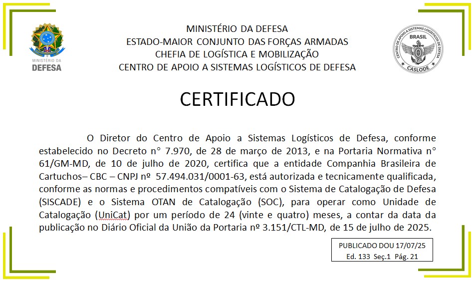 CASLODE certifica nova Unidade de Catalogação (UNICAT) – CBC
