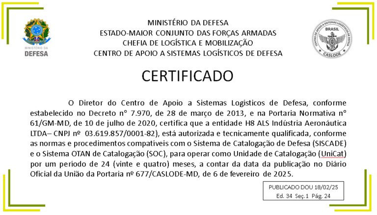 Certificado H8