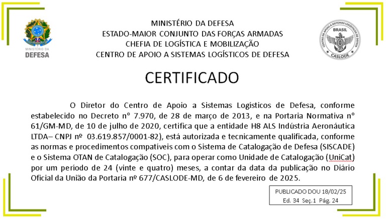 Certificado H8