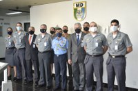 Visita do Adido de Defesa da Índia, Coronel Aviador Manish Khullar, ao CASLODE