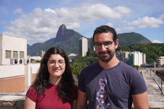 Anna Lucà e Raniere Menezes Crédito: NCS/CBPF
