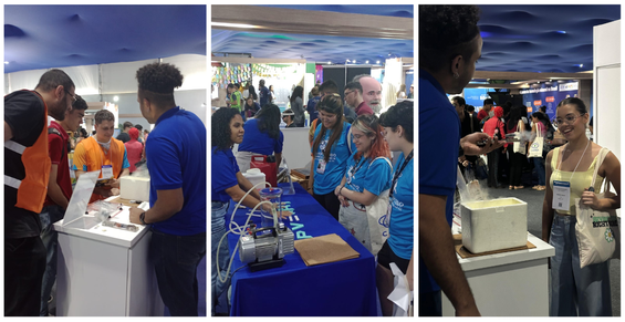 Atividades no estande do CBPF na 77ªReunião da SBPC