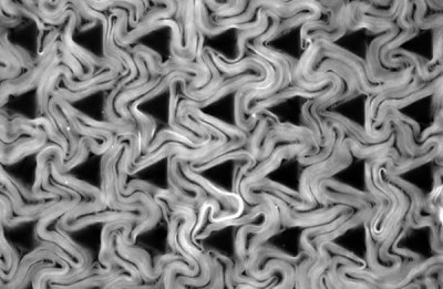 Active pumps in an active nematic layer. Crédito: retirado do artigo Active nematic pumps