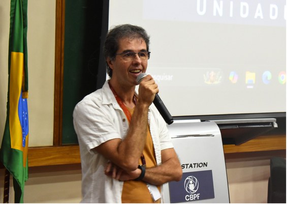 Fala de João Paulo Sinnecker / Crédito: NCS/CBPF