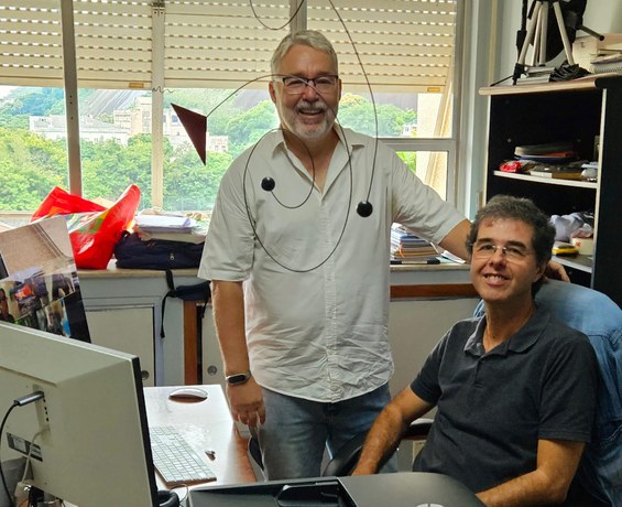 Cernicchiaro e Sinnecker - Crédito: Acervo CBPF