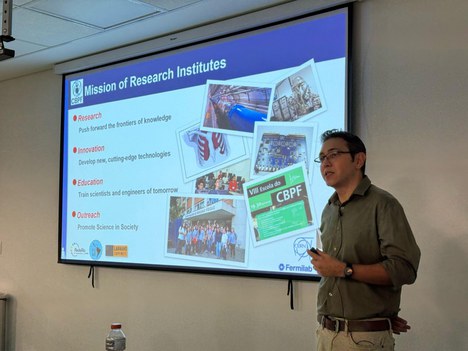 Clecio De Bom durante seminário  (crédito: IMPA Tech)