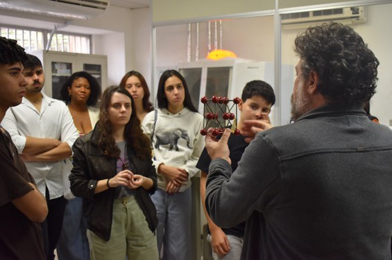 Física para Todos durante a XV Escola do CBPF - Crédito: NCS/CBPF