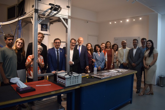 Visita ao Laboratório de Tecnologias Quânticas (QuantumTec) - Crédito: NCS/CBPF