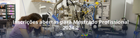 Inscrições abertas para Mestrado Profissional 2024.2