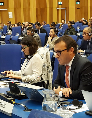 Barres durante pronunciamento - Crédito: Arquivo pessoal