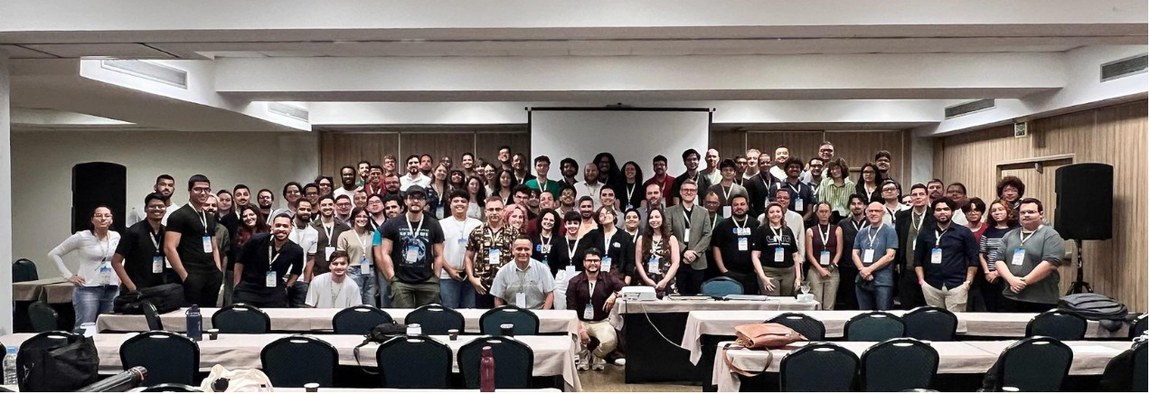 Participantes da 12ª Escola Brasileira de Magnetismo - Crédito: EBM