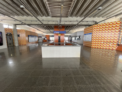 Localização: atrás da escada (1,10m X 2,80m)