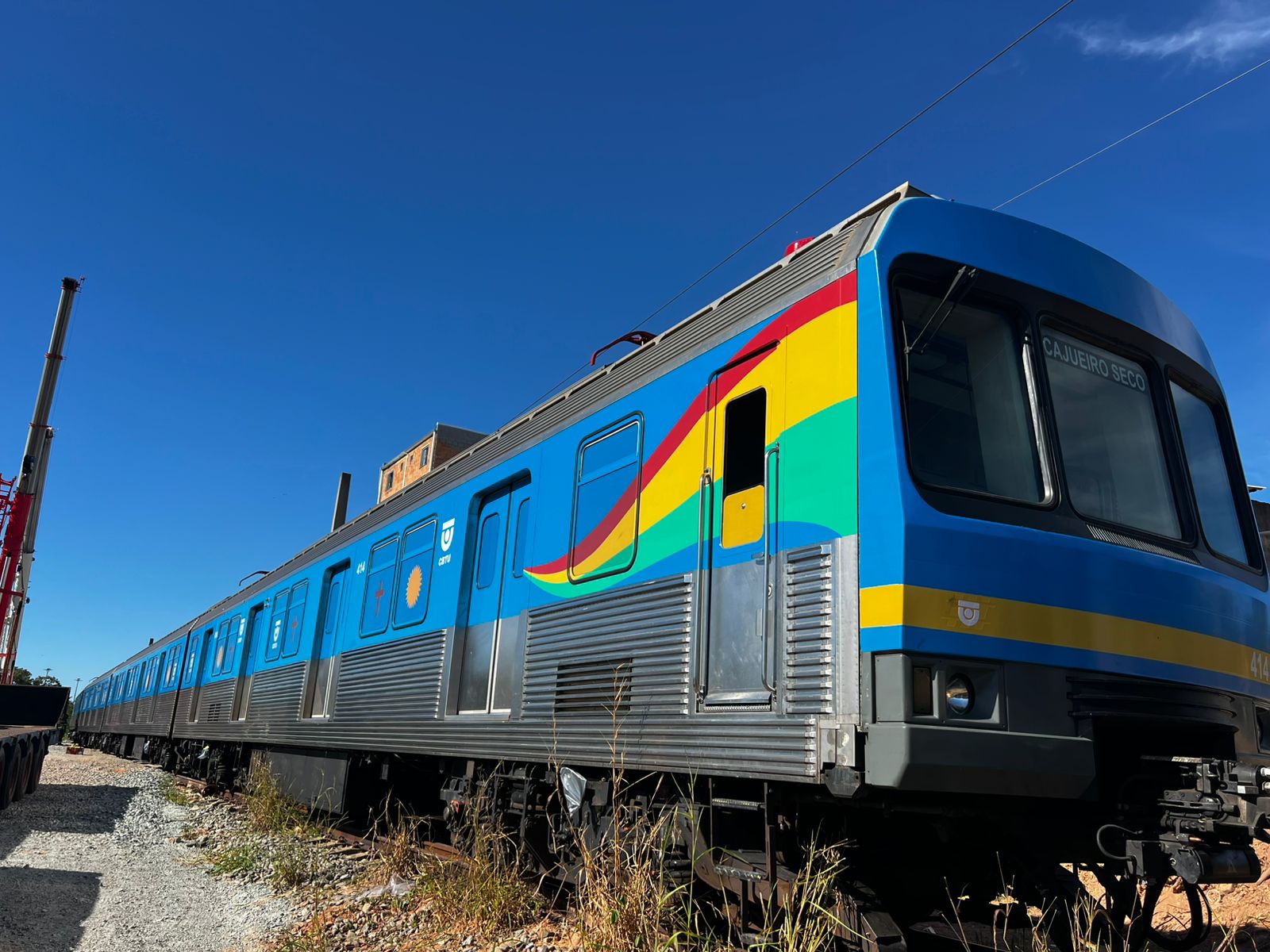 Trem que sai em destino ao Recife.
