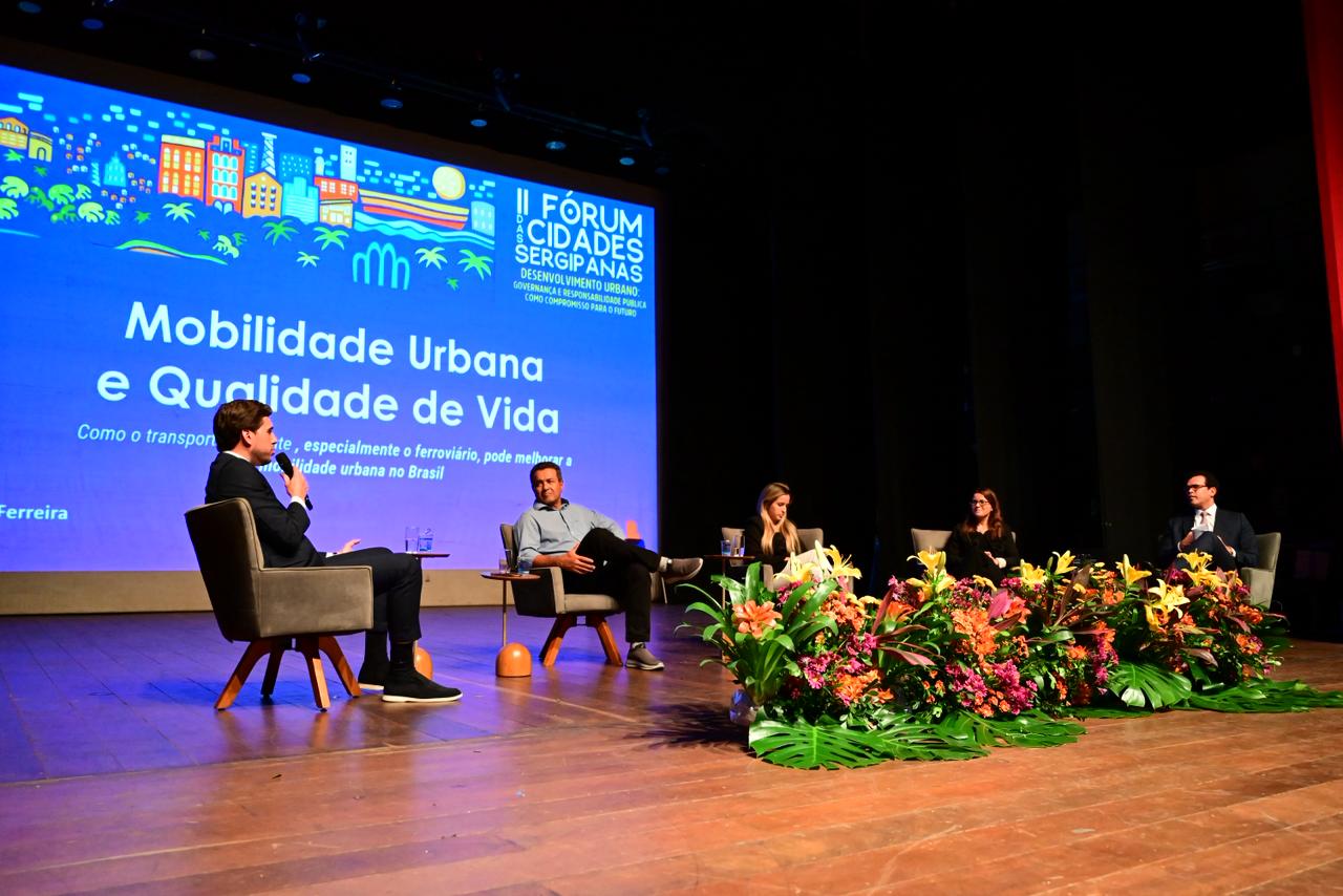 Superintendente da CBTU Maceió, Max Ferreira, durante o evento.