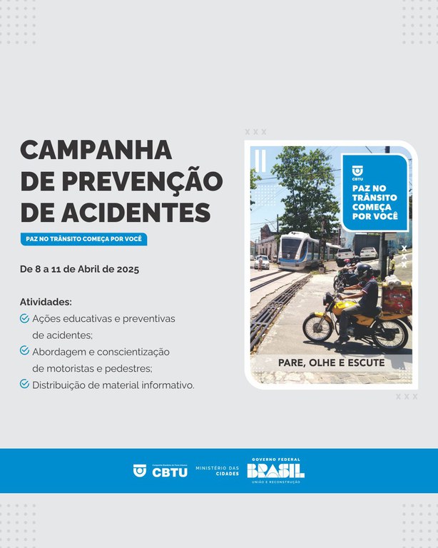 Campanha de prevenção de acidentes