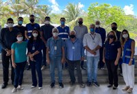 Colaboradores da CBTU vestem azul para lembrar o combate ao câncer de próstata