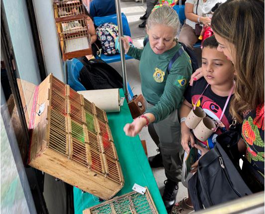 Famílias aproveitam uma viagem educativa